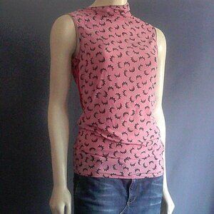 Marni Italy Pink 100% Silk Sleeveless Top IT 38 Sm